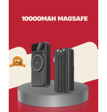 Kablosuz 15W Şarj Destekli 10000 mAh Taşınabilir Powerbank – Hızlı Şarj Özellikli