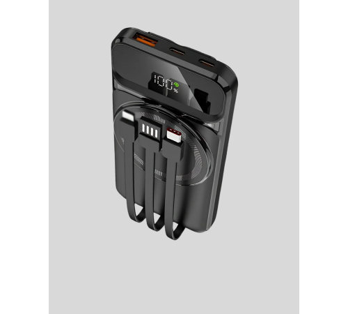15W Kablosuz Hızlı Şarjlı 10000 mAh Powerbank – Taşınabilir, LED Göstergeli