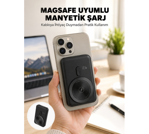 Kablosuz ve Kablolu Kullanım Sunan Taşınabilir Powerbank Yeni Nesil