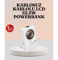 Kablosuz ve Kablolu Şarj Destekli Taşınabilir Powerbank