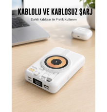 MagSafe Uyumlu Kablosuz Powerbank Hızlı Şarj Özellikli Yeni Nesil