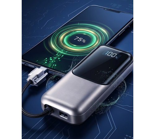 Type C ve Lightning Destekli Yüksek Kapasiteli Powerbank 13000 mAh
