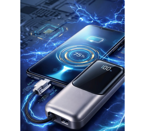 Dijital Göstergeli 13000 mAh Süper Hızlı Şarj Destekli Taşınabilir Powerbank
