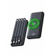Wireless Powerbank 10000 Mah LED Ekranlı Dahili Kablolu Hızlı Şarj