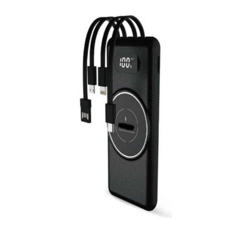 Wireless Powerbank 10000 Mah LED Ekranlı Dahili Kablolu Hızlı Şarj