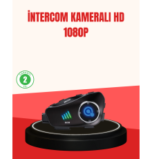 Q28 Kameralı Motosiklet Kask Kulaklık Bluetooth 5.3 Su Geçirmez 1080P HD