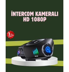 Q28 Full HD Kameralı Motosiklet Kask Kulaklığı – 45 Saat Müzik, IPX6 Su Geçirmez
