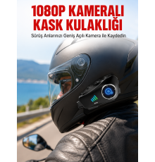 Q28 Bluetooth Kask Kulaklık 1080P Kamera – Su Geçirmez Motosiklet Interkom Yeni Nesil