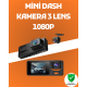 3 Kanallı Araç DVR – Ön + İç + Arka Kamera ile Tam Kapsama, Yüksek Güvenlik