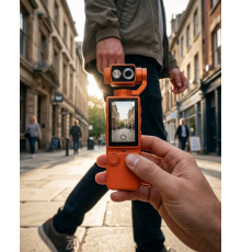 4K Ultra HD Gimbal Vlog Kamera 180 Derece Döner Lens ve Sabitleyici Özellikli