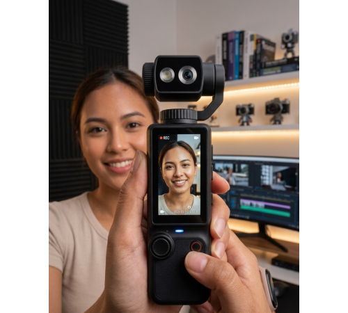 Kompakt 4K Vlog Kamera 2.0 IPS Ekran Otomatik Odaklama ve Stereo Ses Kayıtlı
