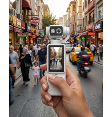 Kompakt 4K Video Kamera Otomatik Netleme ve Dahili Işık Destekli El Kamerası
