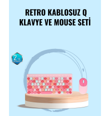 Bluetooth Klavye ve Mouse Kombinasyonu – USB Alıcılı, Kompakt, Uzun Ömürlü