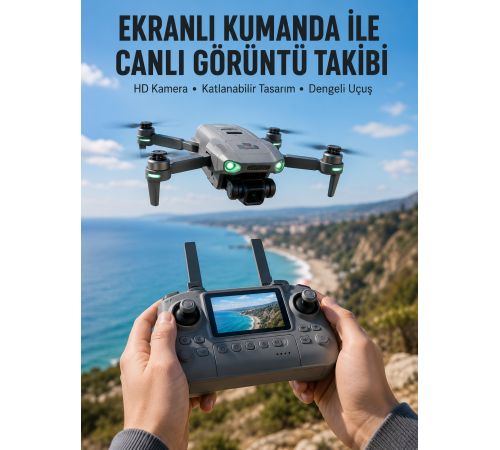 Akıllı Sensörlü Drone Canlı Görüntü Aktarımlı