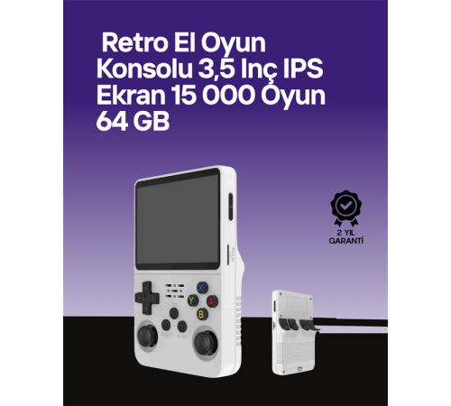 64 GB Retro Oyun Konsolu – Çoklu Emülatör Desteği, Linux Tabanlı Açık Sistem