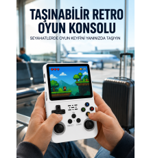Retro Oyun Cihazı – Çift MicroSD Desteği, Çoklu Platform Uyumu, 3200 mAh Batarya Yeni Nesil