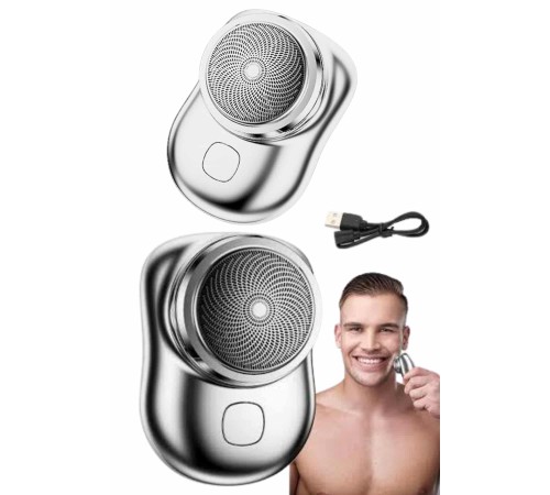 Mini Sıfır Sakal Yanak Tıraş Makinesi USB Şarjlı Sıfır Sakal Taşınabilir Korumalı