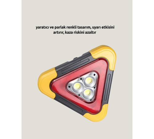 2000mAh Kapasiteli Taşınabilir Üçgen Park Lambası Yeni Nesil