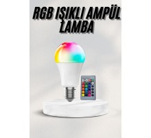 Akıllı RGB Led Ampul Led Uzaktan Kumandalı Renk Değiştiren Ampul
