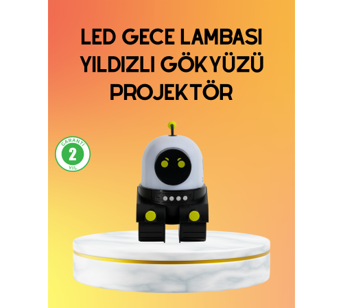 Taşınabilir Lityum Bataryalı Led Gece Lambası ve Projektör