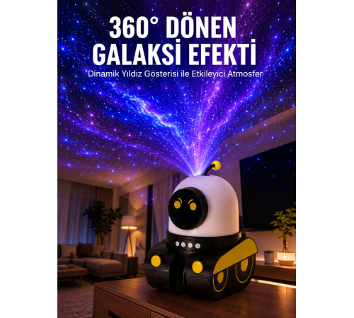 Taşınabilir Lityum Bataryalı Led Gece Lambası ve Projektör Yeni Nesil