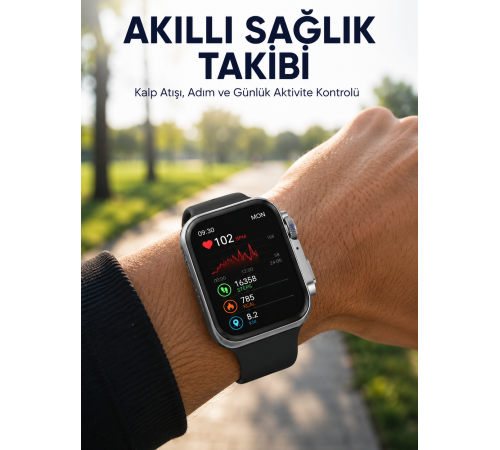 RS12 PRO+ 2025 Serisi Uzun Şarj Süreli Garantili Full Ekranlı Özel Üretim Akıllı Saat – 2GB Hafıza, AMOLED, GPS, Sesli Arama Yeni Nesil