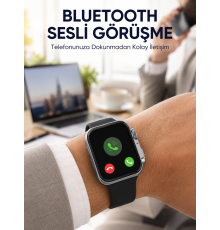RS12 PRO+ Titanyum Kasa Akıllı Saat – Uyku ve Nabız Takibi, Suya Dayanıklı, Bluetooth Arama Yeni Nesil