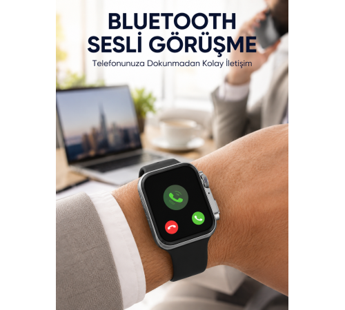 RS12 PRO+ Titanyum Kasa Akıllı Saat – Uyku ve Nabız Takibi, Suya Dayanıklı, Bluetooth Arama Yeni Nesil