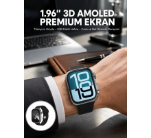 RS12 PRO+ 2025 Serisi Özel Üretim Full Ekranlı Akıllı Saat – Nabız ve Uyku Takibi, Bluetooth Arama, Garantili, Güçlü Batarya