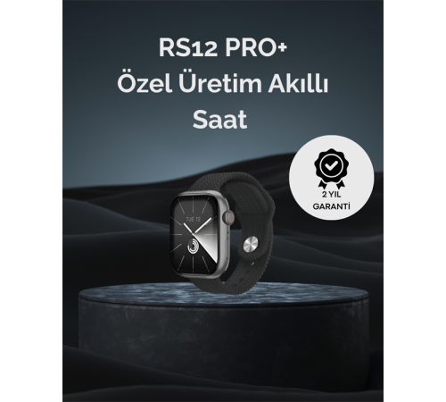 RS12 PRO+ 2025 Serisi Uzun Şarj Süreli Garantili Full Ekranlı Özel Üretim Akıllı Saat – 2GB Hafıza, AMOLED, GPS, Sesli Arama