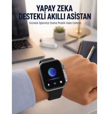 AMOLED Ekranlı Akıllı Saat Sesli Görüşme GPS Nabız ve Uyku Takibi Yeni Nesil