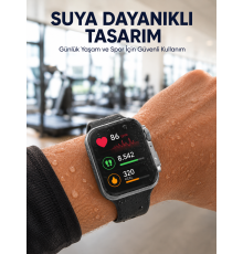 Suya Dayanıklı Akıllı Saat Günlük ve Sportif Kullanıma Uygun Yeni Nesil