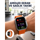 Akıllı Saat Unısex Zarif Görünümlü Titanyum Kasa Amoled Ekran Müzik Dinleme Yeni Nesil