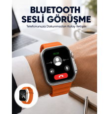 2025 Model Gelişmiş Özellikli Nabız Sensörlü Spor Takibi Yapabilen Titreşimli Saat Yeni Nesil