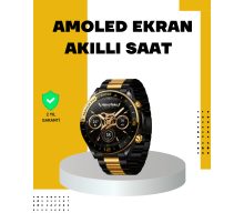 3 Bileklikli Amoled Akıllı Saat Bluetooth Çağrı ve Sağlık Takipli