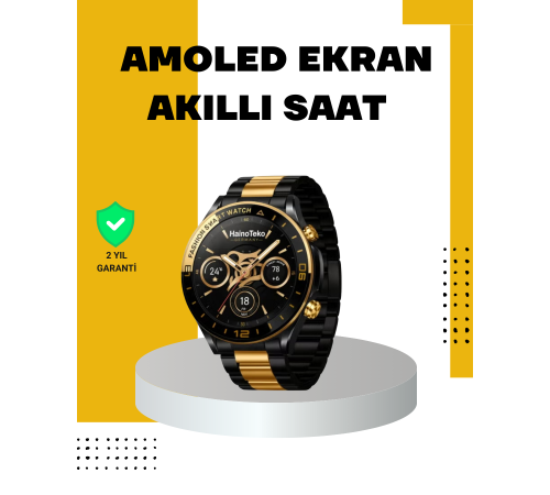 3 Bileklikli Amoled Akıllı Saat Bluetooth Çağrı ve Sağlık Takipli