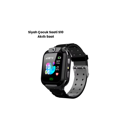 S10 Akıllı Çocuk Saati SİYAH