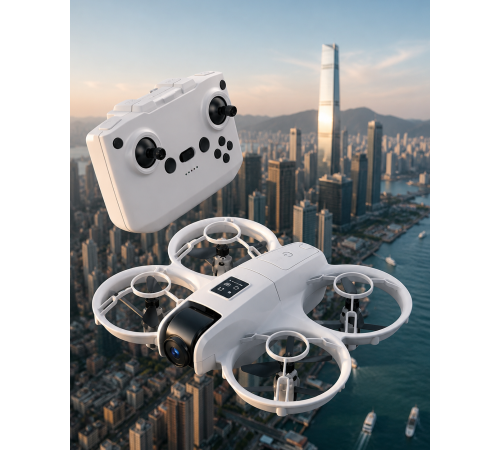 Işıklı Mini Drone Çift Batarya ve Yedek Pervane Setli