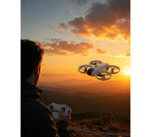Çift Bataryalı Kameralı Mini Drone Işıklı Akıllı Uçuş Sistemi