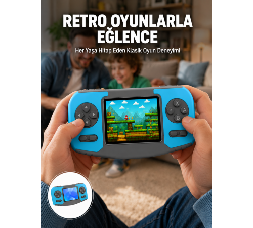 Mini Arcade Oyun Konsolu Hafif Taşınabilir Çocuk Hediyelik