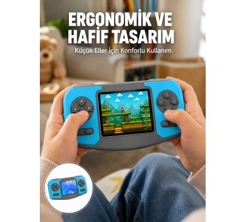 Taşınabilir El Oyun Konsolu Çocuk Gelişimine Uygun Oyun Cihazı