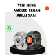 Modern Akıllı Saat Kablosuz Şarj Sosyal Medya Bildirimli