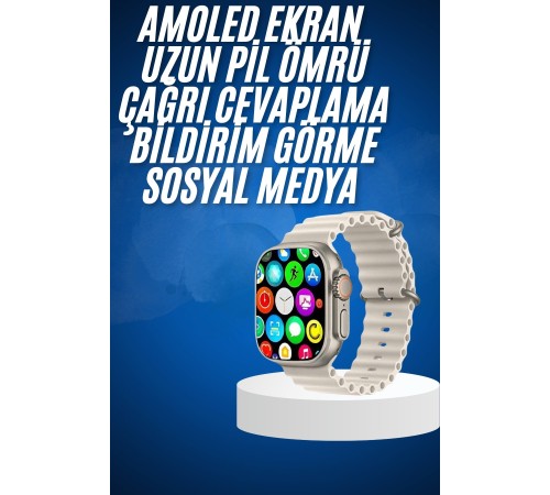 Yeni Nesil Bluetooth Bağlantılı Akıllı Saat Sosyal Medya Girişli Uyku Takibi