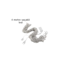 SAÇAKLI 4 METRE PERDE LED