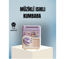 Işıklı Sesli Şifreli Otomatik Para Çeken Kumbara Mor