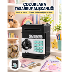 Otomatik Para Çeken Şifreli ATM Tasarımlı Kumbara
