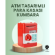Kırmızı ATM Tasarımlı Şifreli Para Kasası Kumbara