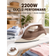 Buharlı Ütü 2200W Kireç Önleyici Self Clean Damlatmaz Kahverengi