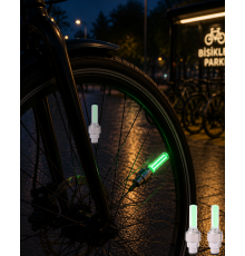 LED Sibop Lambası Bisiklet Motor Araba Jant Işığı 2li Set
