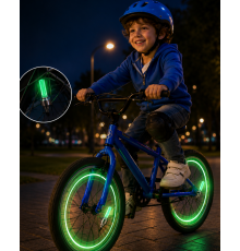 Araç Sibop LED Işığı 2li Set Bisiklet Motosiklet Jant Lambası